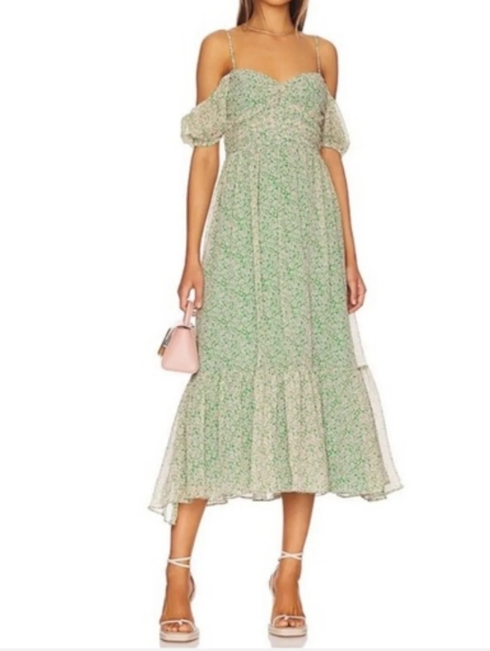 Bardot | Dresses | Bardot Greenpink Fairy Fauna Cold Shoulder Midi Dress Womens Small Us 4 | Poshmark Bardot | Dresses | Bardot Greenpink Fairy Fauna Cold Shoulder Midi Dress Womens Small Us 4 | Poshmark